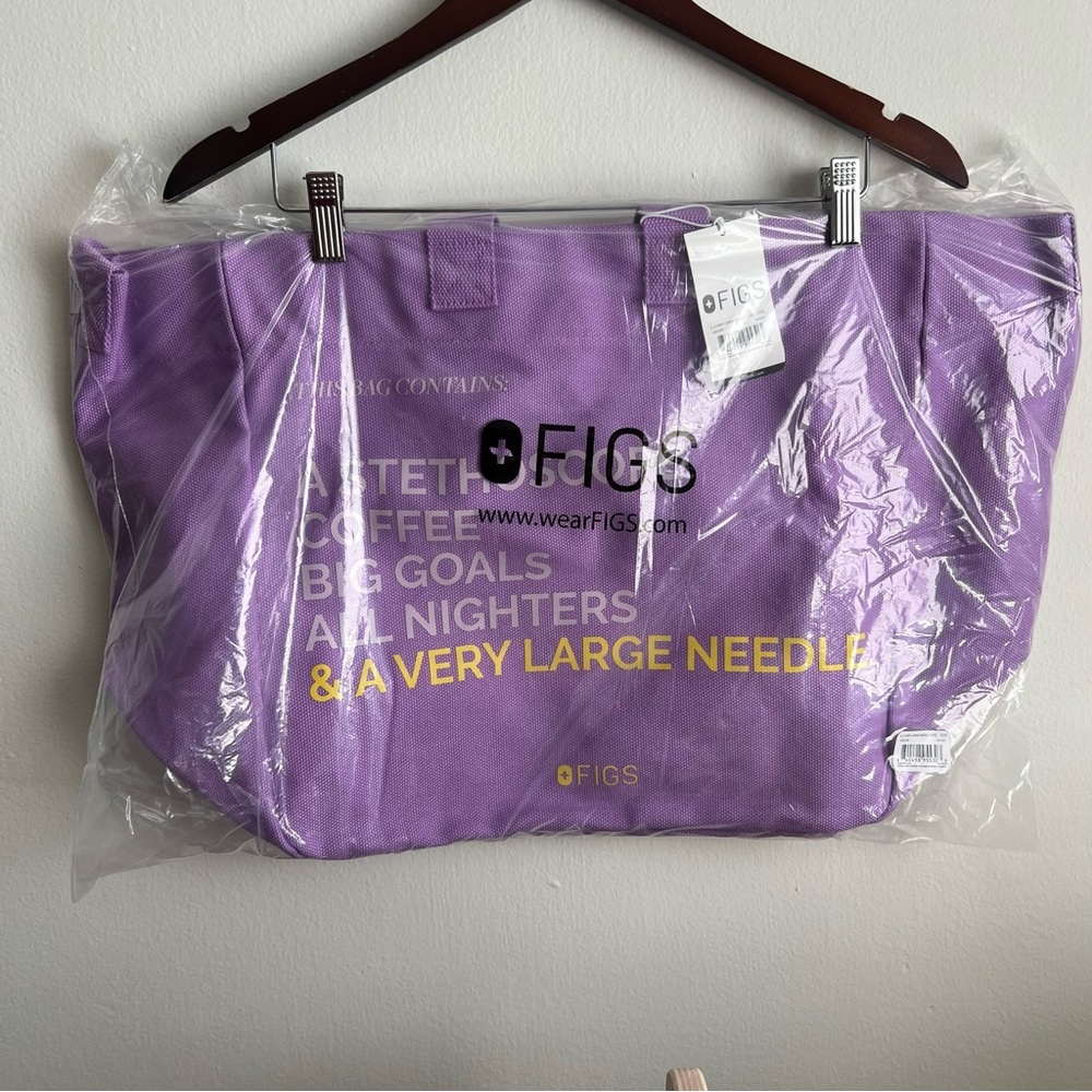 Wild Iris Figs Large Canvas Tote Bag